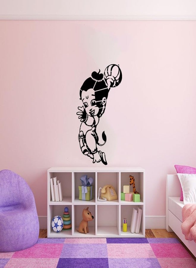 ARandNJ استنسل ARandNJ للرسم على الجدران (المقاس: 16 × 24 بوصة) - تصميم هانومان الصغير، قابل لإعادة الاستخدام، مناسب لغرفة النوم، غرفة المدخل، غرفة الرسم، غرفة المعيشة (عبوة من قطعة واحدة) - Image 1
